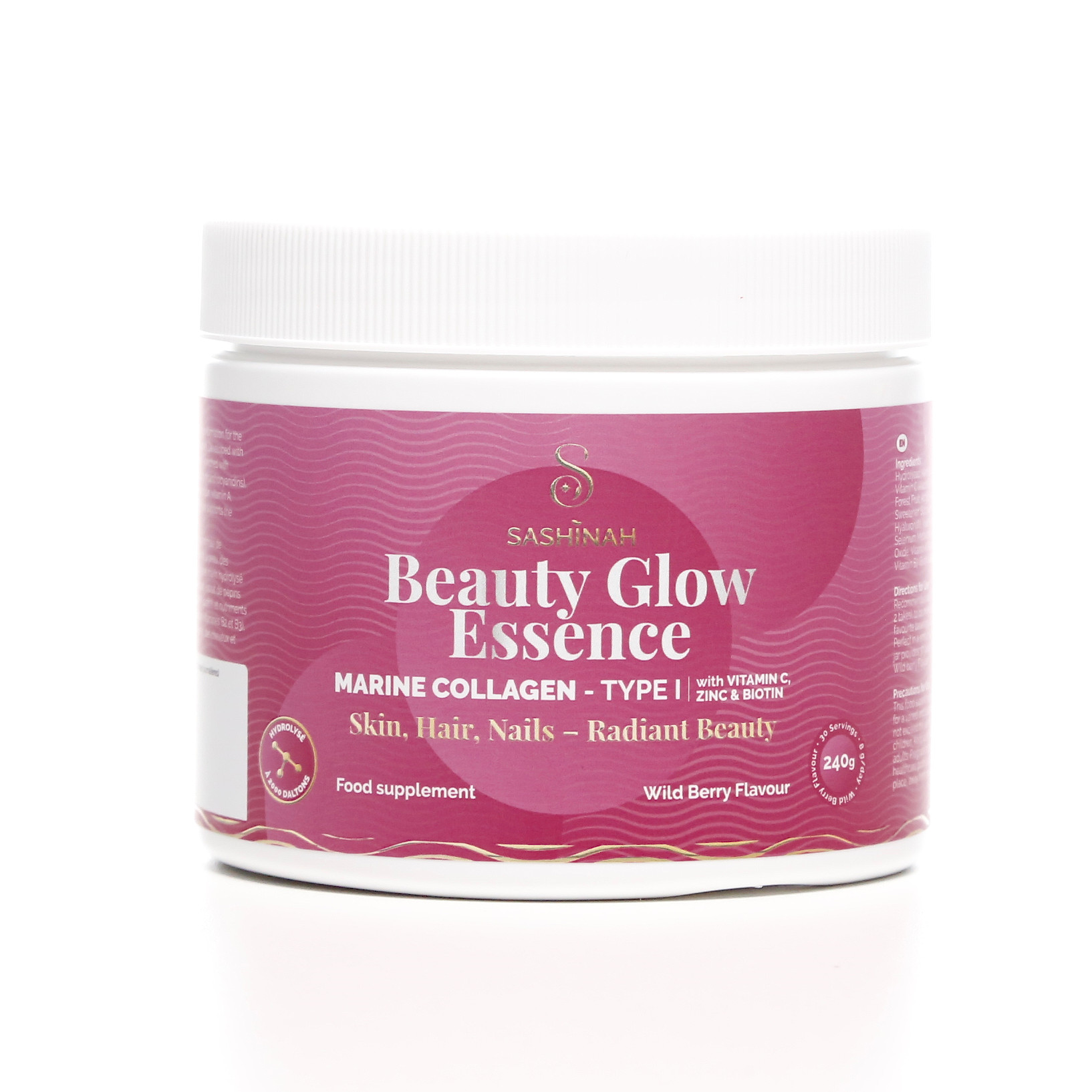 Beauty Glow – collagène marin en poudre pour l’éclat, la fermeté et l’hydratation de la peau